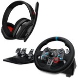 Logitech G29 Driving Force Gaming Racing Wheel + A10 Headset | Eponuda.com