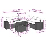vidaXL 7-dijelni set vrtnih sofa od poliratana s jastucima bež | shoptok.hr