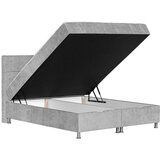 Time POSTELJA Z VZMETNICO 160 cm x 200 cm , les, tekstil, leseni material svetlo siva | Shoptok.si
