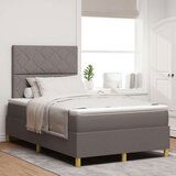Krevet na uzglavlje s madracem taupe 120x200 cm tkanina  Krevet na uzglavlje s madracem taupe 120x200 cm tkanina Slike