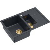 Quadron sudoper MORGAN 156 + nano PVD antracit/zlato s daljinskim upravljanjem | shoptok.hr