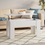  Stolić za kavu bijeli 101x49x52 cm od konstruiranog drva | Shoptok.si