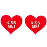 SuperLove Heart Nipple Covers Kiss Me! Red u