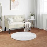  Faux Rabbit Fur Rug Olite Bijelo Ø 100 cm Poliester | shoptok.hr