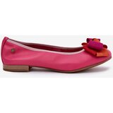 Maciejka Leather Ballet Flats With Bow | shoptok.hr