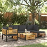 vidaXL 6-dijelna set vrtnih sofa s jastucima masivno bagremovo drvo Cijene