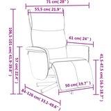  Naslanjač z naslonom za noge krem umetno usnje | Shoptok.si