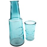 Dakls Modra steklena karafa s kozarcem, 800 ml Cene