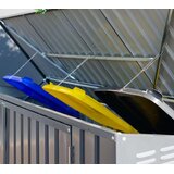  Westman - Metalno spremište za kante za smeće / spremište za alat i bickle - 100x235x131 cm | shoptok.hr