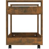 Kolica za radni stol boja dimljenog hrasta 60x45x60 cm drvena | Eponuda.com