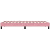  posteljni okvir brez vzmetnice roza 100x220 cm žamet, (21829039) | Shoptok.si