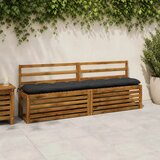  Jastučići za klupe VIANEN 2 kom. 100% poliester Tamno plava - Tamno plava 200 x 30 x 12 cm | shoptok.hr