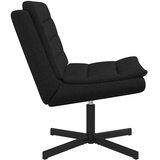  Stolica na kotačiće Crna 63 x 75 x 76 cm tkanina | Eponuda.ba