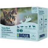 Bozita košči v omaki vrečke 12 x 85 g - Miks mesni & ribji meni (4 sorte) Cene