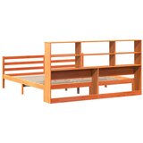 s regalom za knjige bez madraca 200x200 cm masivno drvo | shoptok.hr