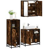  3-dijelni set kupaonskog namještaja boja hrasta drveni | shoptok.hr
