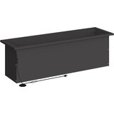  Vrtna posuda za sadnju s LED svjetlom Crna 30 x 100 x 30 cm | shoptok.hr
