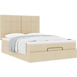  Otomanska postelja z vzmetnico krem 140x190 cm blago, (22053154) | Shoptok.si