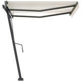  Tenda na ručno uvlačenje s LED svjetlima 300 x 250 cm krem | shoptok.hr