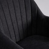 Bessagi Home naslanjač lucita, črna, žamet | Shoptok.si