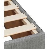vidaXL Boxspring postelja z vzmetnico svetlo siva 120x190 cm blago | Shoptok.si