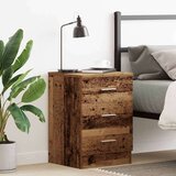  Noćni ormarić staro drvo 38x35x55 cm konstruirano drvo | shoptok.hr