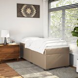  s oprugama i madrac cappuccino 90x200 cm od umjetne kože | shoptok.hr
