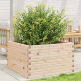 Maison Chic Vrtno cvetlično korito - Cvetlični Lonec 80x80x46 cm trdna borovina, (21789095) | Shoptok.si
