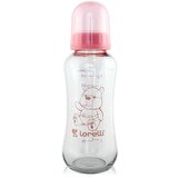 Lorelli STAKLENA FLASICA 240ml (0m+) - BLUSH PINK | Eponuda.com