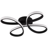 Tri O črna led stropna svetilka 40x40 cm fly – | Shoptok.si
