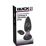Black Velvets Remote Controlled Silicone Vibrating Plug Cene