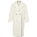 Trendyol Ecru Plush Oversize Coat Cene