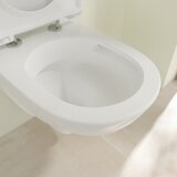 Villeroy Boch 5688HR01 O.novo Combi-Pack viseča brezrobna WC školjka z WC desko s počasnim zapiranjem | Shoptok.si