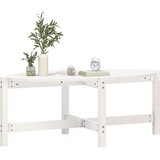  Stolić za kavu bijeli 118 x 63 x 45 cm od masivne borovine | shoptok.hr