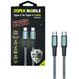 Max Mobile data kabel type c-type c UDC3029 kevlar gray 3.1Gen.100W 5A 1.2m | shoptok.hr