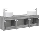  Set ormarića za kupaonicu 3 kom. Siva Sonoma 49,5 x 44,5 x 65,5 cm | shoptok.hr