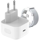  Kućni punjač PD Fast charger 40W za iPhone 17 sa PD Type C kablom CE beli Cene