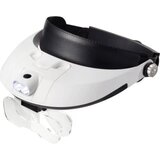 Toolcraft Povećalo za glavu S LED rasvjetom Faktor uvećanja: 1.0 x, 1.5 x, 2.0 x, 2.5 x, 3.5 x Veličina leće: (D x Š) 107 mm x 48 mm Bijel | Eponuda.ba