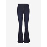 Noisy May Dark Blue Flared Fit Jeans Sallie - Women Cene