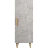  Komoda betonsko siva 34,5x34x90 cm konstruiran les, (20654795) | Shoptok.si