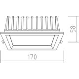  APLED - LED za spušteni plafon SQUARE WOODLINE LED/12W/230V 4000K 17x17 cm masivni hrast | Eponuda.com