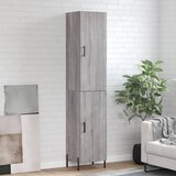 vidaXL Visoka omara siva sonoma 34,5x34x180 cm inženirski les | Shoptok.si