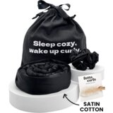 Lotta Curls Satin Cotton set s trakom za kodranje las - Black | Shoptok.si