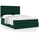  Ottoman krevet s madracima tamnozeleni 140x190 cm baršun | Eponuda.ba