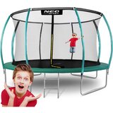  Vrtni profilirani trampolin 14 ft / 435 cm s unutarnjom zaštitnom mrežom Neo-Sport Cijene