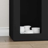  Strani šal Črna 59 x 35 x 100,5 cm Konstruiran les, (5000108451) | Shoptok.si