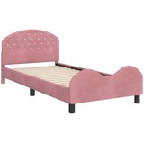  za djecu s uzglavljem Ružičasta 90 x 200 cm Baršun | shoptok.hr