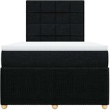  Krevet box spring s madracem crni 120 x 190 cm od tkanine | shoptok.hr