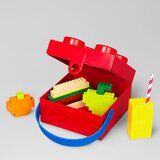 Lego kutija za užinu sa ručkom: crvena | ePonuda.com