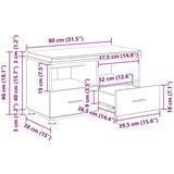  Haldna klop z blazino s predalom Star les 80 x 38 x 46 cm, (5000155696) Slike